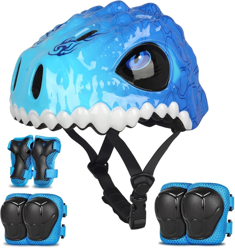 Bavilk Toddler Kids Bike Helmet,3D Dinosaur Helmets for Boys Girls Infant/Baby to Children 1/2/3/4/5/6/7/8 Years Old Lightweight Adjustable Multi-Sports Bicycle Scooter Skateboard Skating Cycling - Image 1